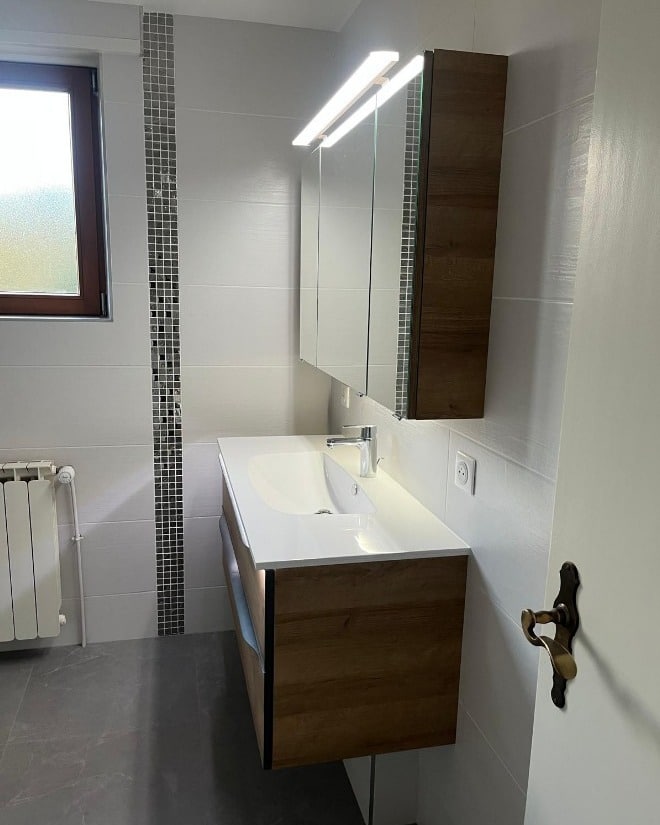 Rénovation de salle de bain avec douche italienne